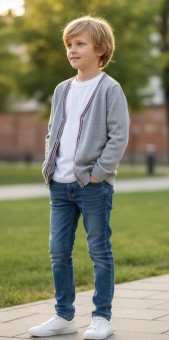 Cardigan gri