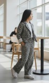 Set 2 piese cu imprimeu leopard pentru fete